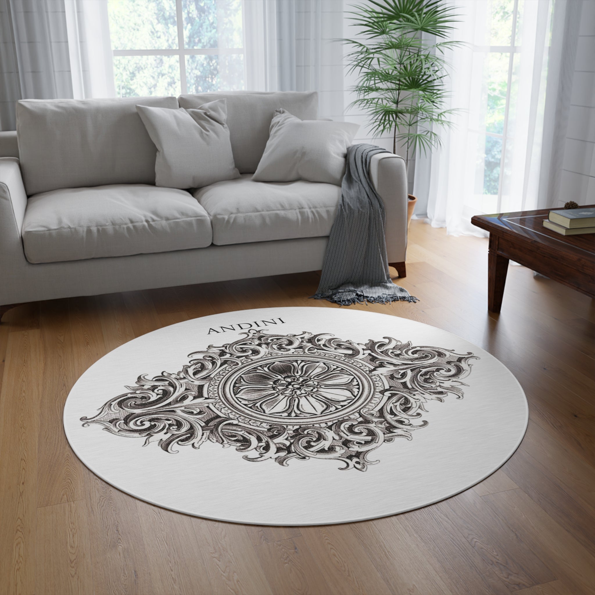 Barocco Round Rug | Ornate Italian Baroque Pattern