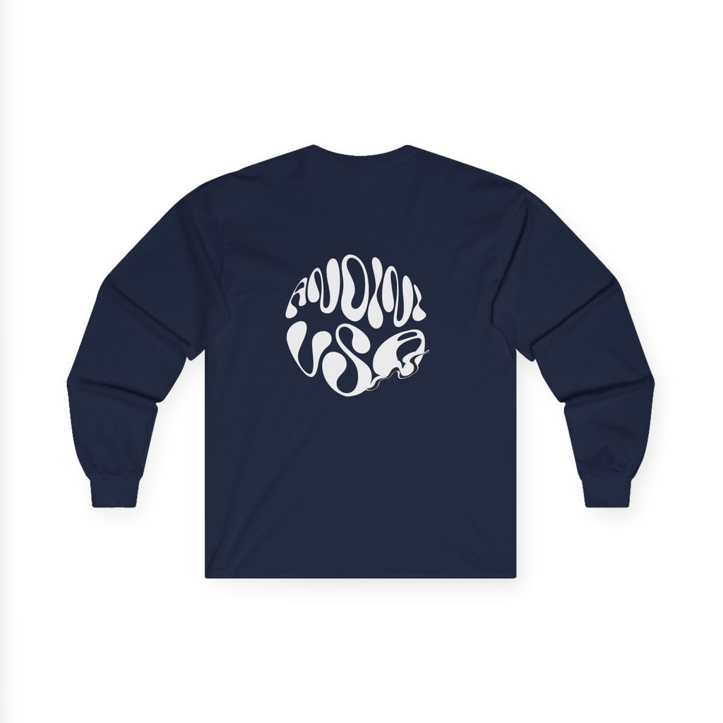 Camiseta unisex de manga larga de algodón ultrafino 